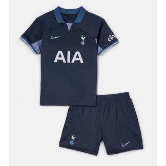Poceni Nogometni dresi kompleti za otroke Tottenham Hotspur Gostujoči 2023-2024 z lastnim imenom
