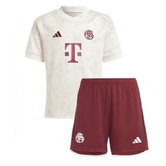 Poceni Otroški Nogometni dresi Bayern Munich Tretji 2023 2024 Kratek Rokav + Kratke hlače