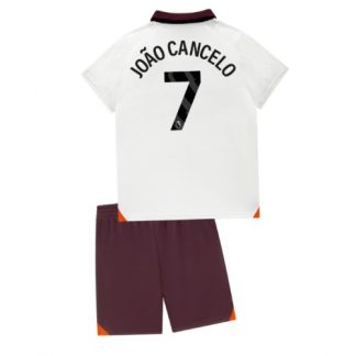 Poceni Otroški Nogometni dresi Manchester City Gostujoči 2023-24 Kratek Rokav + Kratke hlače Joao Cancelo 7
