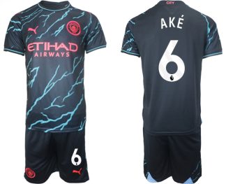 kje kupiti Moški Nogometni dresi kompleti Manchester City Tretji 2023/24 Nathan Ake 6