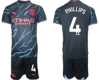 kje kupiti Moški Nogometni dresi kompleti Manchester City Tretji 2023/24 tisk Kalvin Phillips 4