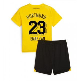 Najcenejši Otroški Nogometni dresi Borussia Dortmund Domači 2023-24 Kratek Rokav + Kratke hlače Emre Can 23