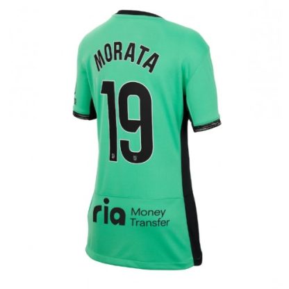 Naročiti Ženski Nogometni dresi Atletico Madrid Tretji 2023-24 Kratek rokav Alvaro Morata 19