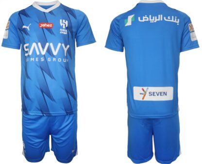 Novo Moški Nogometni dresi kompleti Al-Hilal Domači 2023-24