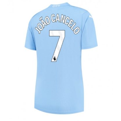 Novo Ženski Nogometni dresi Manchester City Domači 2023-24 Kratek Rokav Joao Cancelo 7