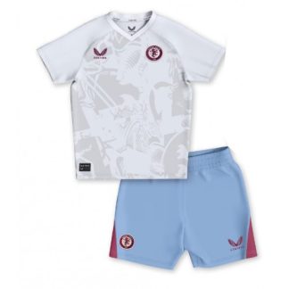 Otroški Nogometni dresi kompleti Aston Villa Gostujoči 2023-24 z lastnim imenom prodajo