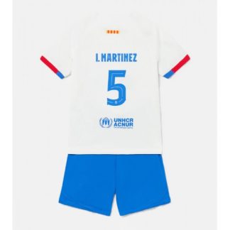 Poceni Otroški Nogometni dresi Barcelona Gostujoči 2023-24 Kratek Rokav + Kratke hlače Inigo Martinez 5