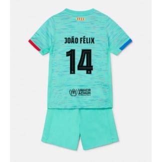 Poceni Otroški Nogometni dresi Barcelona Tretji 2023-24 Kratek Rokav + Kratke hlače Joao Felix 14