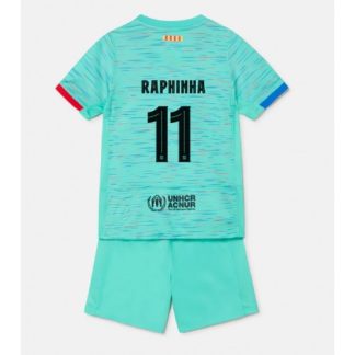 Poceni Otroški Nogometni dresi Barcelona Tretji 2023-24 Kratek Rokav + Kratke hlače Raphinha Belloli 11