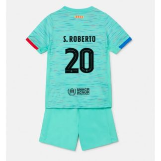 Poceni Otroški Nogometni dresi Barcelona Tretji 2023-24 Kratek Rokav + Kratke hlače Sergi Roberto 20