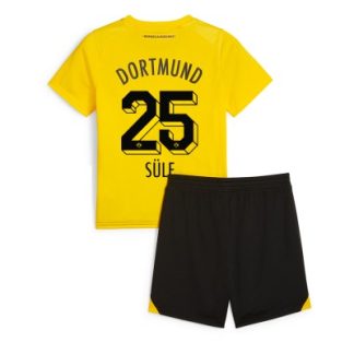 Poceni Otroški Nogometni dresi Borussia Dortmund Domači Kratek Rokav + Kratke hlače 2023-24 Niklas Sule 25