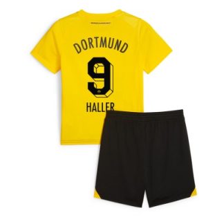 Poceni Otroški Nogometni dresi Borussia Dortmund Domači Kratek Rokav + Kratke hlače 2023-24 Sebastien Haller 9