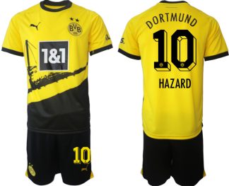 Prodaja Moški Nogometni dresi kompleti Borussia Dortmund Domači 2023-24 tisk HAZARD 10
