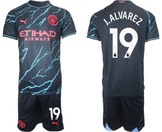 Prodaja Moški Nogometni dresi kompleti Manchester City Tretji 2023/24 Julian Alvarez 19
