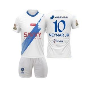 Prodaja Otroški Nogometni dresi kompleti Al-Hilal Gostujoči 2023-24 tisk Neymar Jr 10