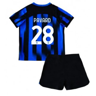 Prodaja Otroški Nogometni dresi kompleti Inter Milan Domači 2023 2024 Benjamin Pavard 28