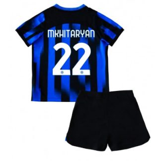 Prodaja Otroški Nogometni dresi kompleti Inter Milan Domači 2023 2024 Henrikh Mkhitaryan 22