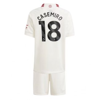 Prodaja Otroški Nogometni dresi Manchester United kompleti Tretji 2023-24 tisk Casemiro 18