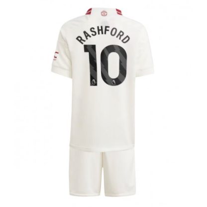 Prodaja Otroški Nogometni dresi Manchester United kompleti Tretji 2023-24 tisk Marcus Rashford 10