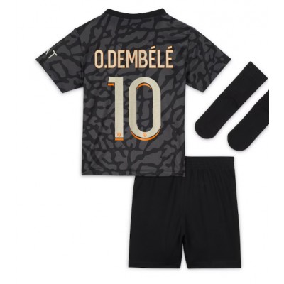 kje kupiti Otroški Nogometni dresi Paris Saint-Germain PSG Kratek Rokav + Kratke hlače Tretji 2023-24 Ousmane Dembele 10