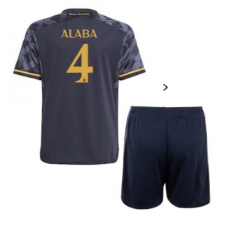 kje kupiti Otroški Nogometni dresi Real Madrid Gostujoči 2023-24 Kratek Rokav + Kratke hlače David Alaba 4