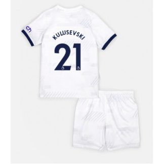Novo Otroški Nogometni dresi Tottenham Hotspur Domači 2023-24 Kratek Rokav + Kratke hlače Dejan Kulusevski 21