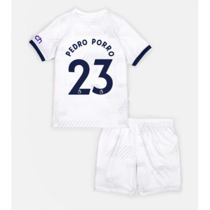 Novo Otroški Nogometni dresi Tottenham Hotspur Domači 2023-24 Kratek Rokav + Kratke hlače Pedro Porro 23