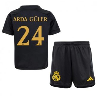 Otroški Nogometni dresi Real Madrid Tretji 2023-24 Kratek Rokav + Kratke hlače Arda Guler 24