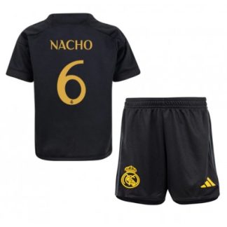 Otroški Nogometni dresi Real Madrid Tretji 2023-24 Kratek Rokav + Kratke hlače Nacho 6
