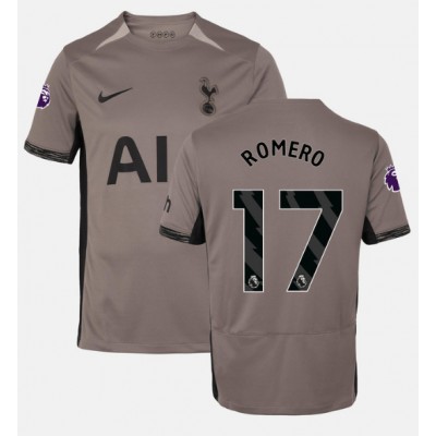 Poceni Moški Nogometni dresi Tottenham Hotspur Tretji 2023-24 Kratek Rokav Cristian Romero 17