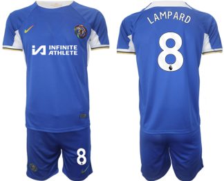 Moški Nogometni dresi Chelsea Domači 2023-2024 Kratek Rokav + Kratke hlače Frank Lampard 8