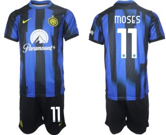 Poceni Moški Nogometni dresi Inter Milan Domači 2023 2024 Kratek Rokav + Kratke hlače Victor Moses 11