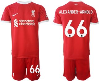 Poceni Moški Nogometni dresi Liverpool Domači 2023 2024 Kratek Rokav + Kratke hlače Alexander-Arnold 66