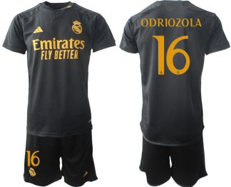 Poceni Moški Nogometni dresi kompleti Real Madrid Tretji 2023-24 Alvaro Odriozola 16