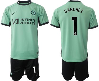 Novo prodajo Moški Nogometni dresi kompleti Chelsea Tretji 2023 2024 Robert Sanchez 1