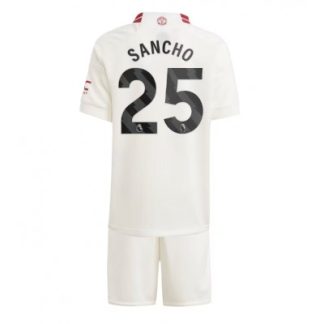 Novo prodajo Otroški Nogometni dresi kompleti Manchester United Tretji 2023-24 Jadon Sancho 25
