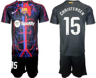 Poceni Moški Nogometni dresi kompleti Patta x FC Barcelona 2023-2024 Andreas Christensen 15