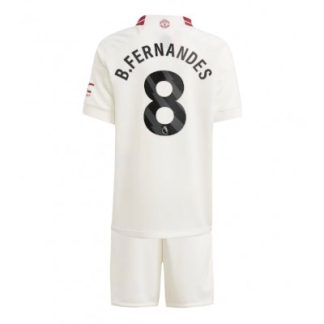 Poceni Otroški Nogometni dresi kompleti Manchester United Tretji 2023-24 Bruno Fernandes 8