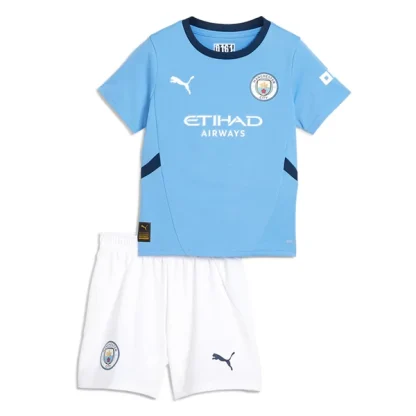 Poceni Otroški Nogometni dresi kompleti za otroke Manchester City Domači 2024-25 Ruben Dias 3