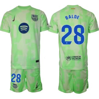 Prodajo Moški Nogometni dresi kompleti Barcelona Tretji 2024-25 zelena Alejandro Balde 28