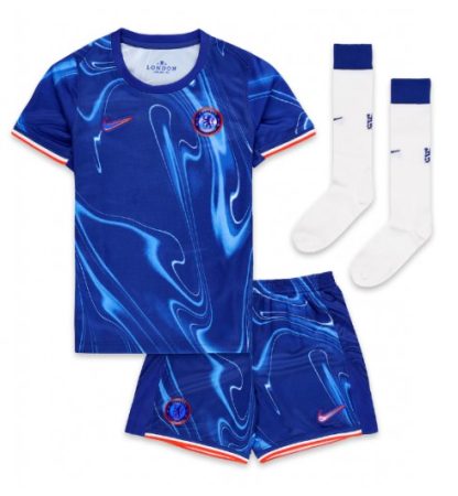 Otroški Axel Disasi #2 Nogometni dresi kompleti za otroke Chelsea Domači 2024-2025