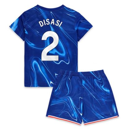 Otroški Axel Disasi #2 Nogometni dresi kompleti za otroke Chelsea Domači 2024-2025