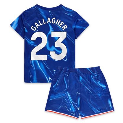Otroški Conor Gallagher #23 Nogometni dresi kompleti za otroke Chelsea Domači 2024-2025