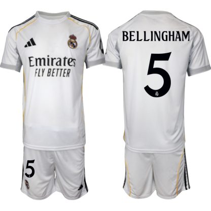 Jude Bellingham 5 Moški Nogometni Dresi kompleti Real Madrid Domači 2025-26 Prodajo