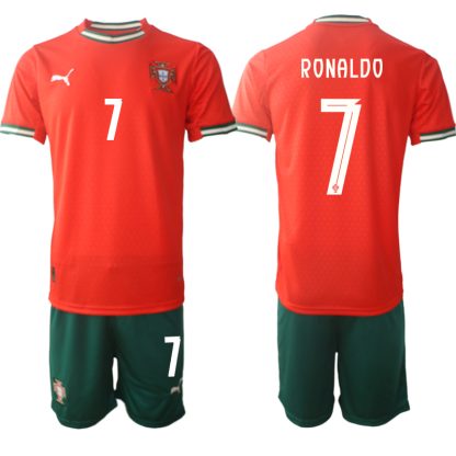 Nogometni dresi nogomet kompleti Portugalska Reprezentance Domači 2025-26 Cristiano Ronaldo 7