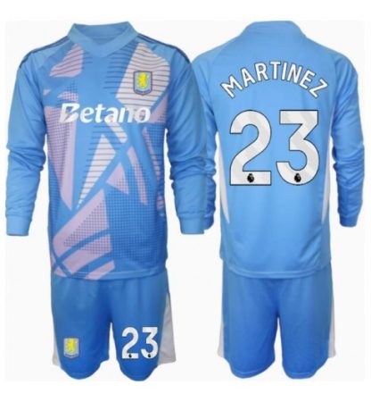 Otroške Nogometnih dresov za otroke Aston Villa Vratar Tretji 2024-25 Emiliano Martinez 23