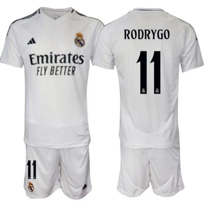Najcenejši Moški Nogometni dresi za nogomet Real Madrid Domači 2024-25 Rodrygo 11