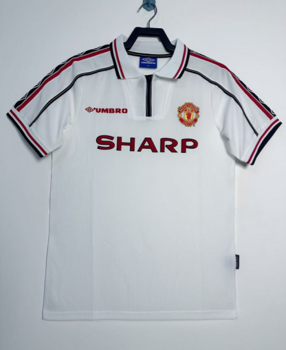 Prodajo Moški Retro Nogometni dresi Manchester United 1998 z lastnim tiskom