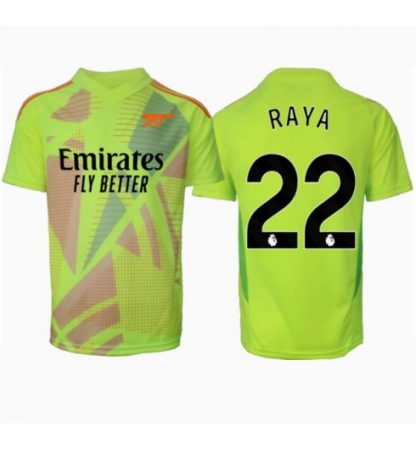 Poceni Moški Nogometni Dresi Arsenal Vratar Domači 2024-25 zelena David Raya 22