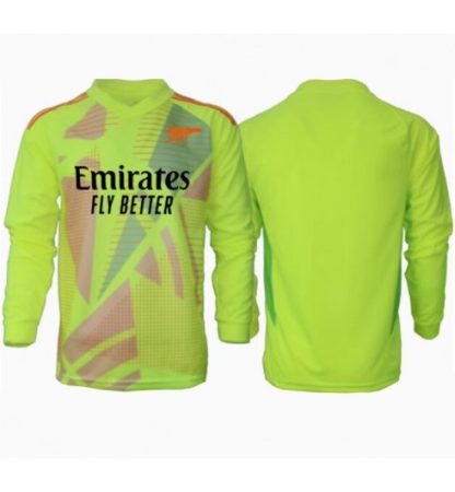 Nakup Moški Nogometni Dresi Arsenal Vratar Domači 2024-25 zelena Dolgi rokavi